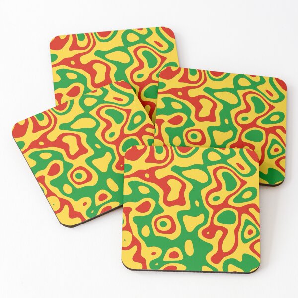 Item preview, Paper Cut Out Pattern (Green, Yellow & Red) designed and sold by MerchHouse.