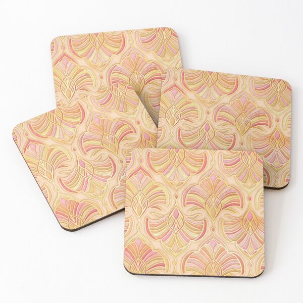 Item preview, Rose Gold and Apricot Gilded Art Deco designed and sold by micklyn.