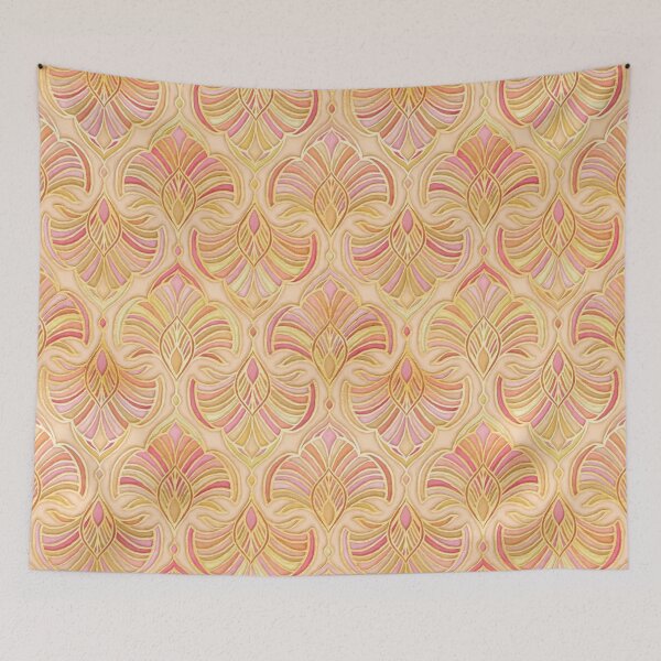 Item preview, Rose Gold and Apricot Gilded Art Deco designed and sold by micklyn.