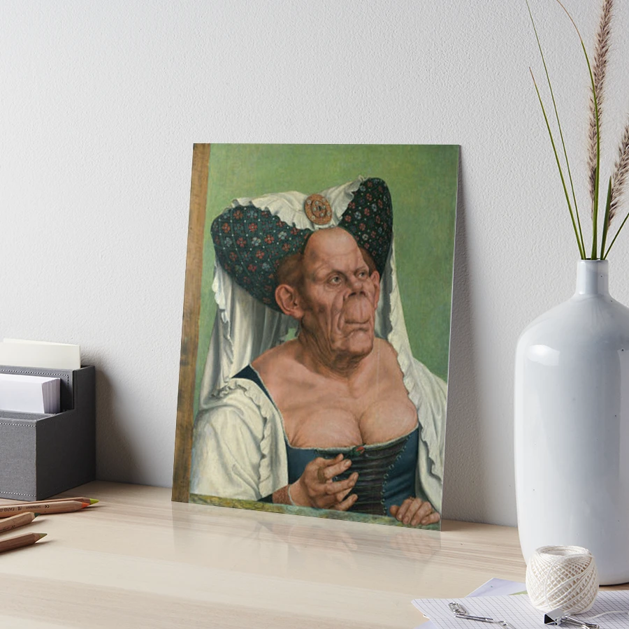 An Old woman (The ugly dutchess) painting 