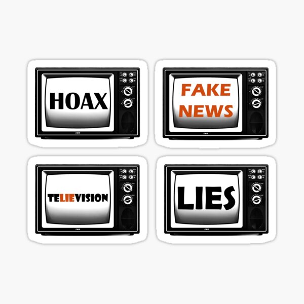 Item preview, Fake news - the TV lies Pack designed and sold by ArtOfRebellion.