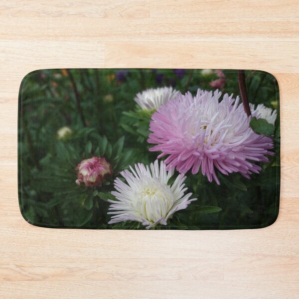 Item preview, Violet, white and pink flowers in a Polish garden designed and sold by AmeliasArtistry.