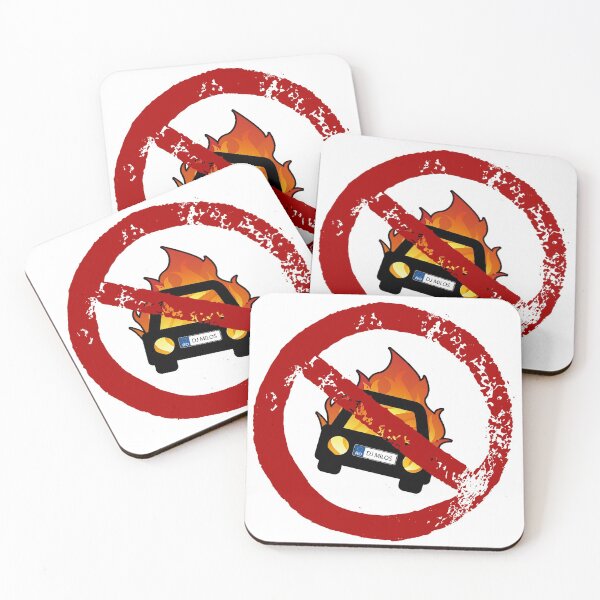 Item preview, Burning Cars and Prison Bars designed and sold by BPEARMY.