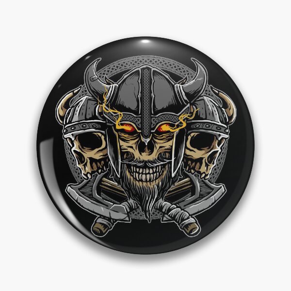 Item preview, Viking Skulls with Crossed Axes designed and sold by TheSimpleMan.