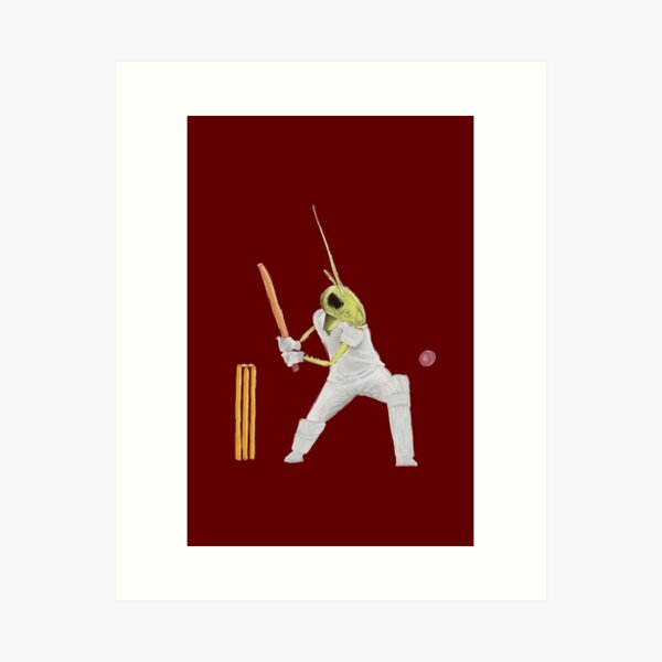 Vista previa del artículo con la obra «Cricket jugando cricket», diseñado y vendido por stu-dio-art.