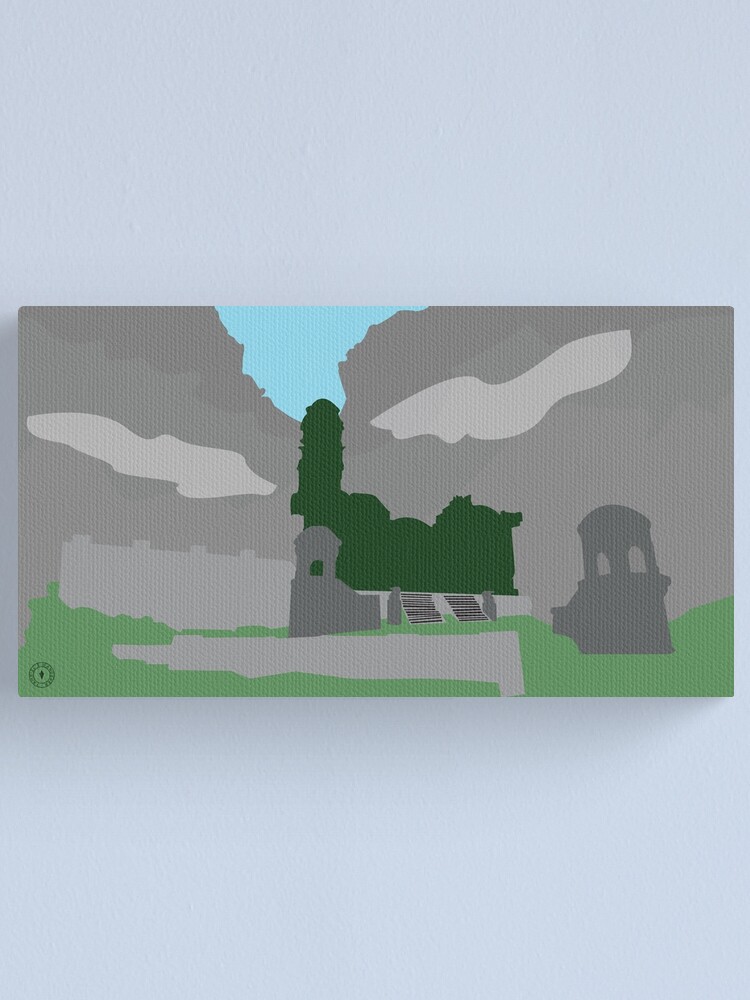 Alternate view of Skyrim Markarth Landscape Vector Artwork Canvas Print