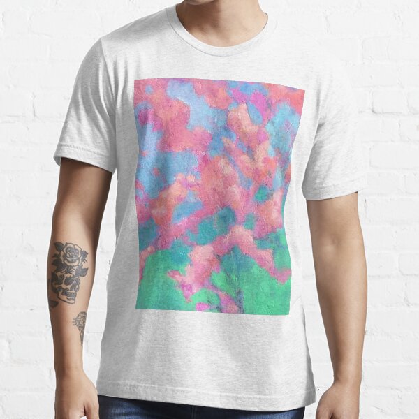 Pink Apple Tree Blossoms Painting Essential T-Shirt
