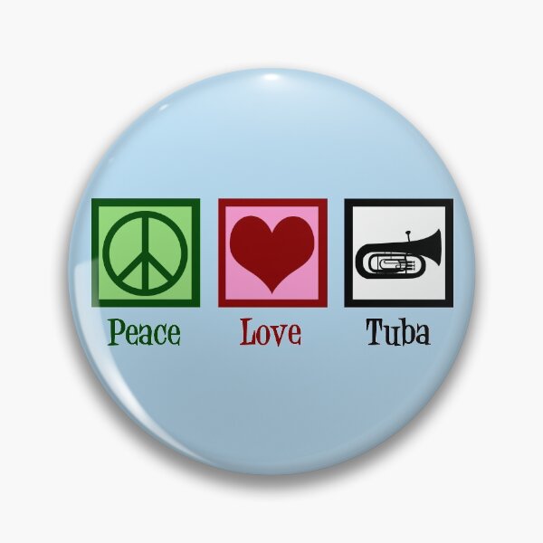 Item preview, Peace Love Tuba designed and sold by Epic Love Designs.