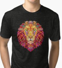 Geometric Lion Tri-blend T-Shirt