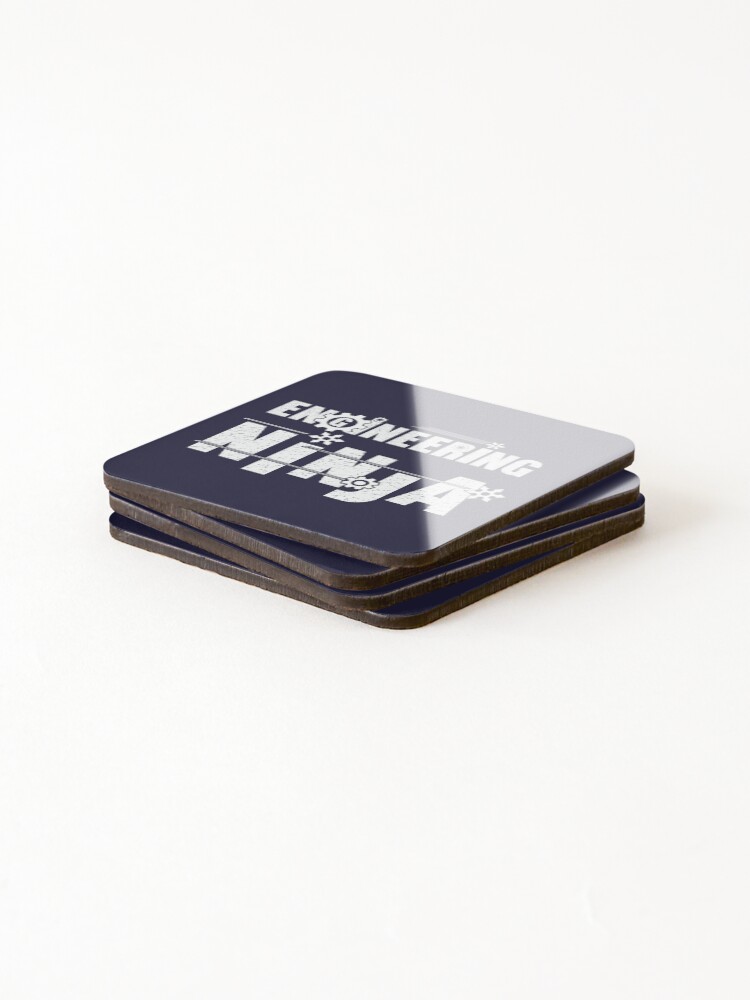 Thumbnail 4 of 5, Coasters (Set of 4), Engineering ninja here designed and sold by hitpointer.