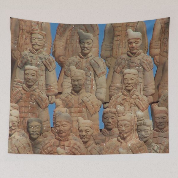 Item preview, Chinese warrior against a blue sky designed and sold by Boscastle.
