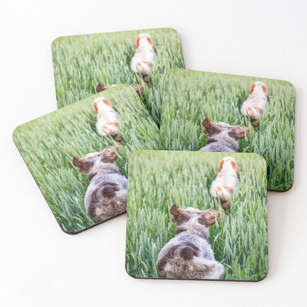 Item preview, Wheatfield adventure Spinoni by heidiannemorris designed and sold by FOLK ART FUSION by heidiannemorris.