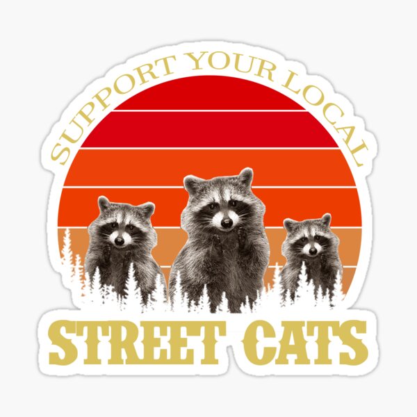 Adopt Me, Support Your Local Street Cat Sticker for Sale by