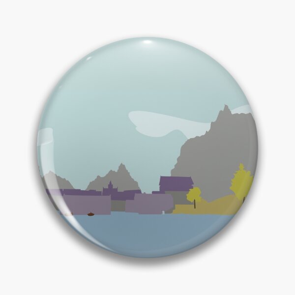 Item preview, Skyrim Riften Landscape Vector Artwork designed and sold by Tamriel's Wanderer.