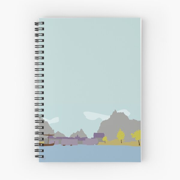 Item preview, Skyrim Riften Landscape Vector Artwork designed and sold by Tamriel's Wanderer.