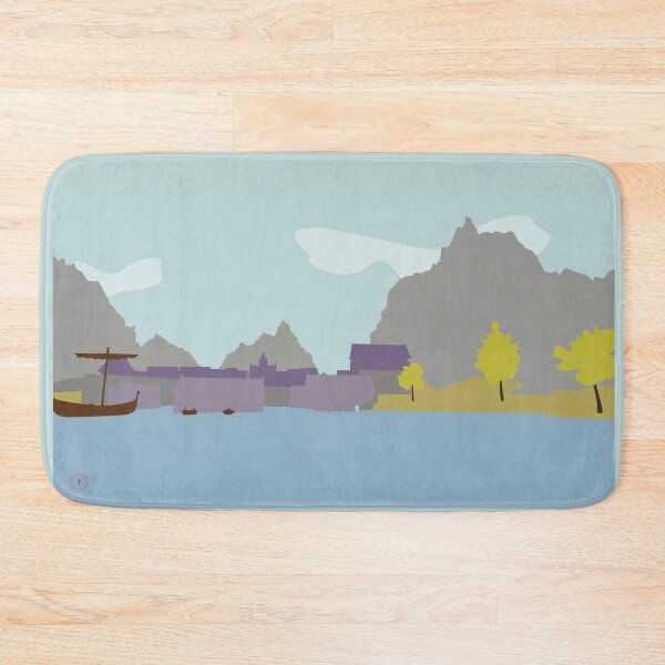 Item preview, Skyrim Riften Landscape Vector Artwork designed and sold by Tamriel's Wanderer.