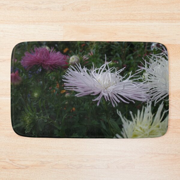Item preview, Violet, purple, white, yellow and pink flowers in a Polish garden designed and sold by AmeliasArtistry.