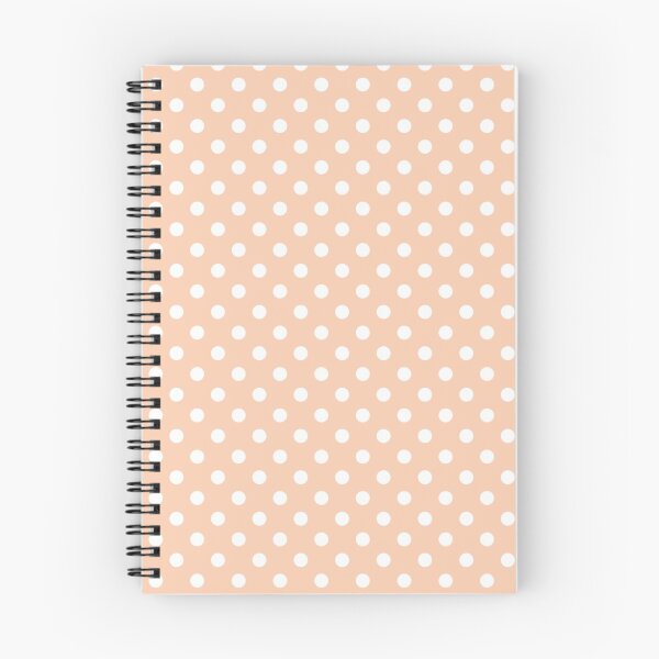 Item preview, Apricot with White Polka Dots designed and sold by WearURColors.