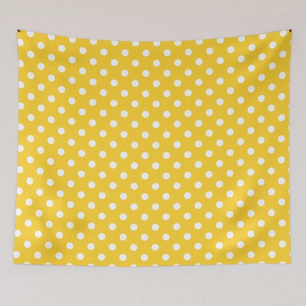 Item preview, Banana Yellow with White Polka Dots designed and sold by WearURColors.