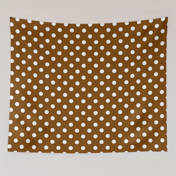 Item preview, Chocolate Brown with White Polka Dots designed and sold by WearURColors.