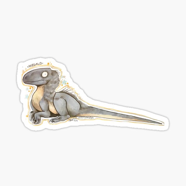 Fossil Fighters Megalo Sticker For Sale By Spiritshaydra Redbubble