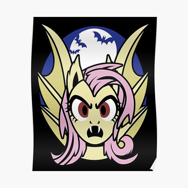 "Flutter Bat Eyes" Poster by samohtlion Redbubble