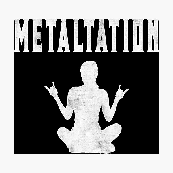 Vista previa del artículo con la obra «METALTACIÓN - Meditación del Metal», diseñado y vendido por Carl's Clothing.