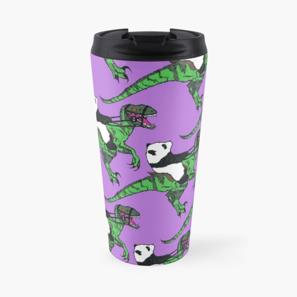 Jurassic Panda Logo Print Travel Mug