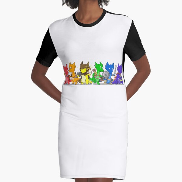 Dragon Pride Adventurers Graphic T-Shirt Dress