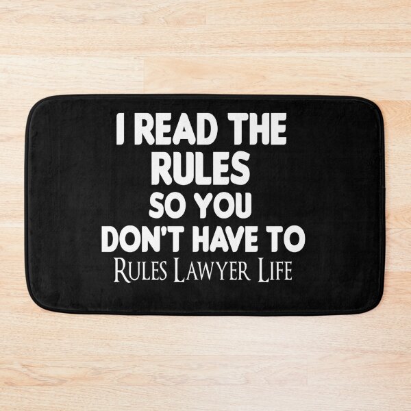 Item preview, I read the rules so you don't have to rules lawyer life : Lawyer Gift - Law School - Law Student - Law - Graduate School - Bar Exam Gift - Graphic Tee Funny Cute Law Lawyer Attorney  designed and sold by Chamssou.