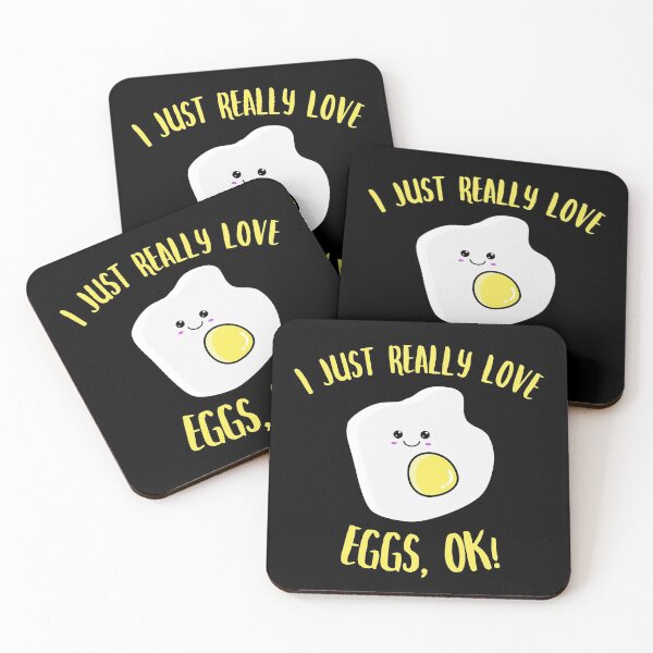 Item preview, I Just Really Love Egg OK Kawaii Fried Egg t shirt designed and sold by Dan66.