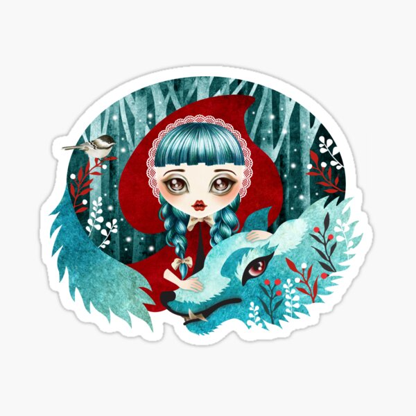 Red of the Woods Sticker