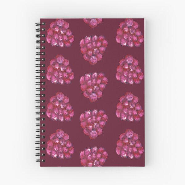Item preview, Hand Painted Raspberry Pattern on Pink designed and sold by TimorousEclectc.