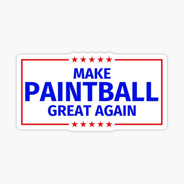 Vista previa del artículo con la obra «Make Paintball Great Again», diseñado y vendido por fabianb.