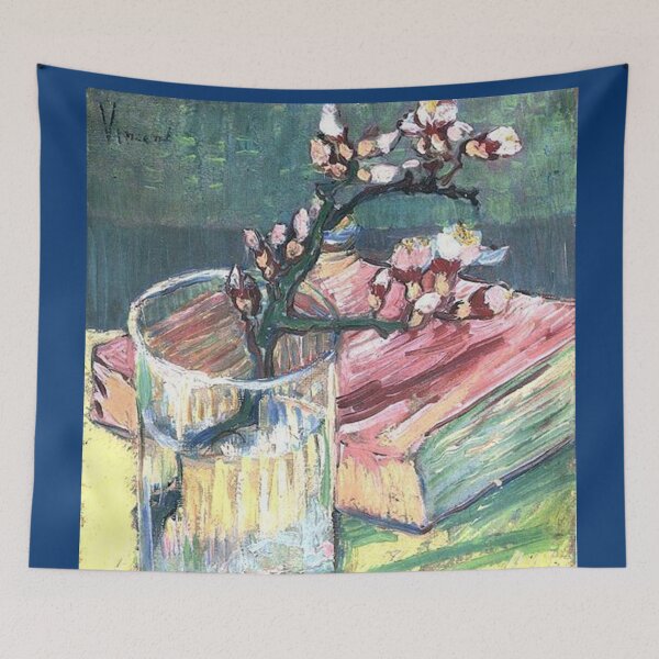 Item preview, Van Gogh - Blossoming Almond Branch in a Glass with a Book designed and sold by NewNomads.