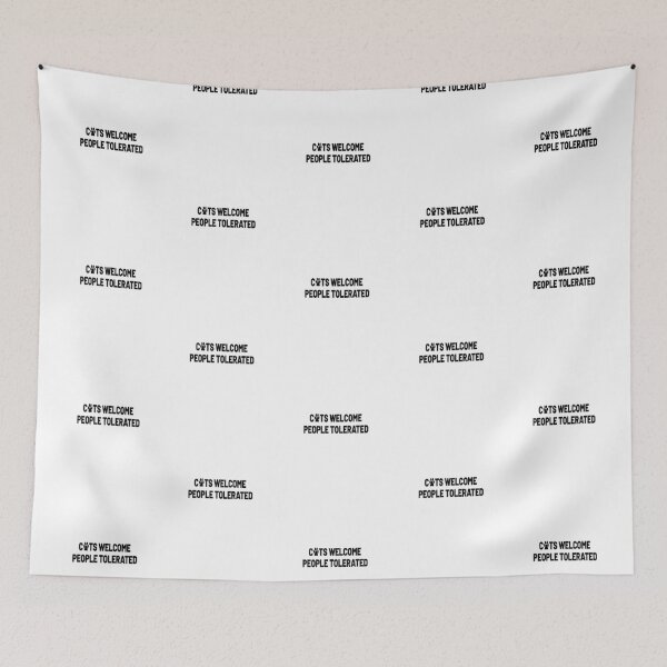 Item preview,  Cats Welcome People Tolerated designed and sold by MG STORE.