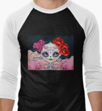 Amelia Calavera - Sugar Skull Men's Baseball ¾ T-Shirt