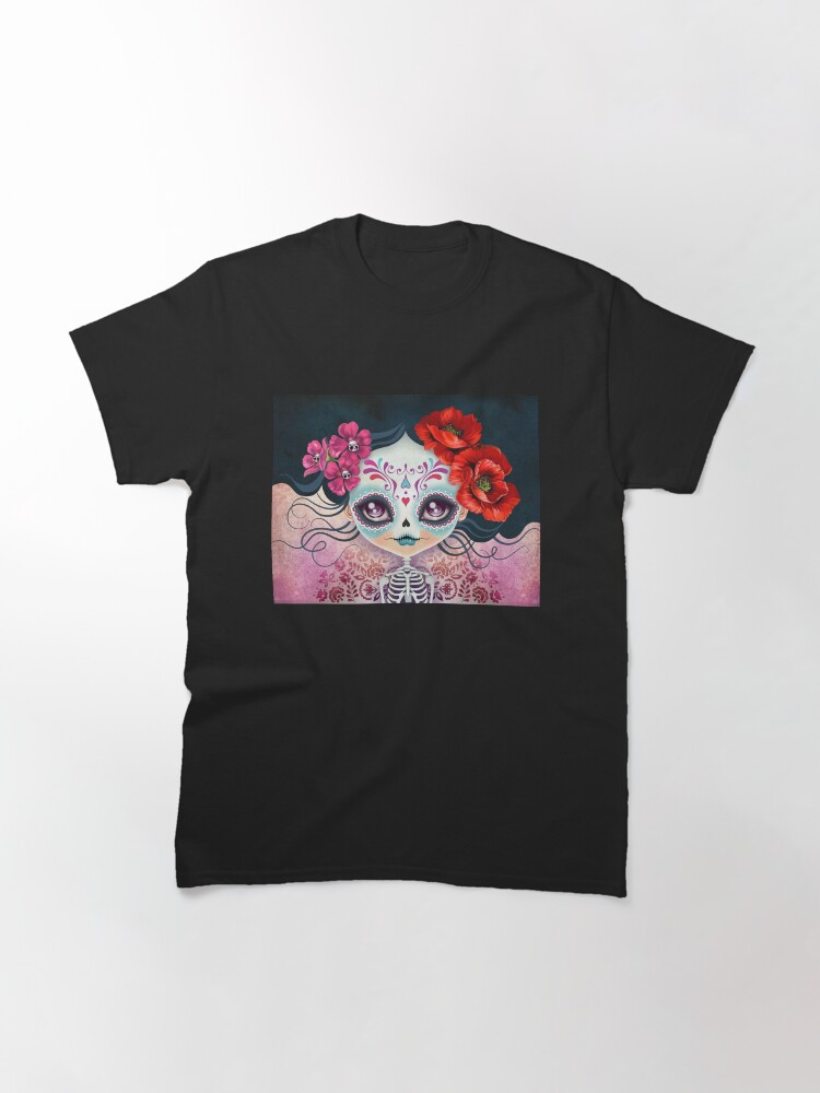 Alternate view of Amelia Calavera - Sugar Skull Classic T-Shirt
