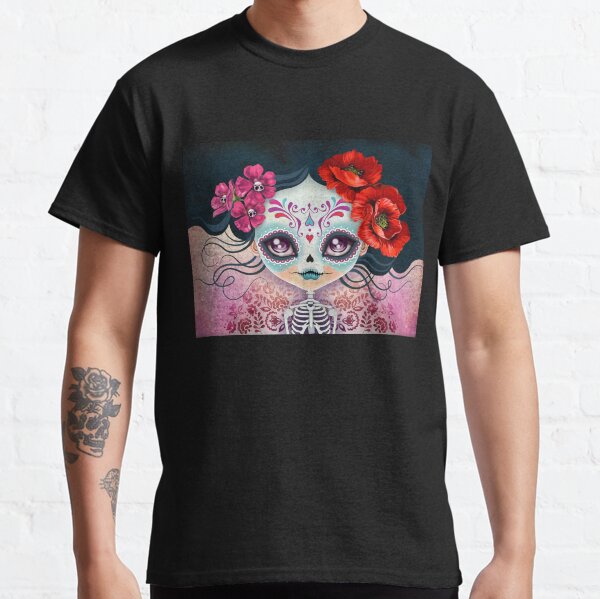 Amelia Calavera - Calavera de azúcar Camiseta clásica