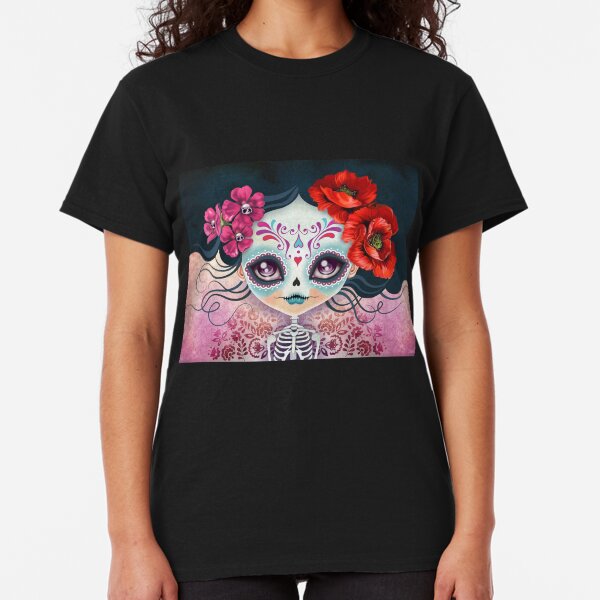 Amelia Calavera - Calavera de azúcar Camiseta clásica