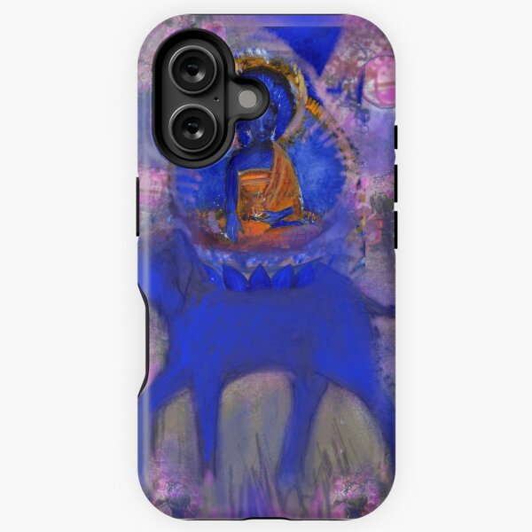 Item preview, Akshobya Buddha on Blue Elephant designed and sold by Visuddhi.