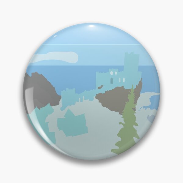 Item preview, Skyrim Winterhold Landscape Vector Artwork designed and sold by Tamriel's Wanderer.