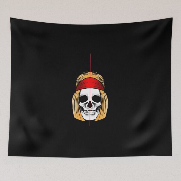 Item preview, Pirate's Skull With Hair and Bandana Design designed and sold by joabaj.