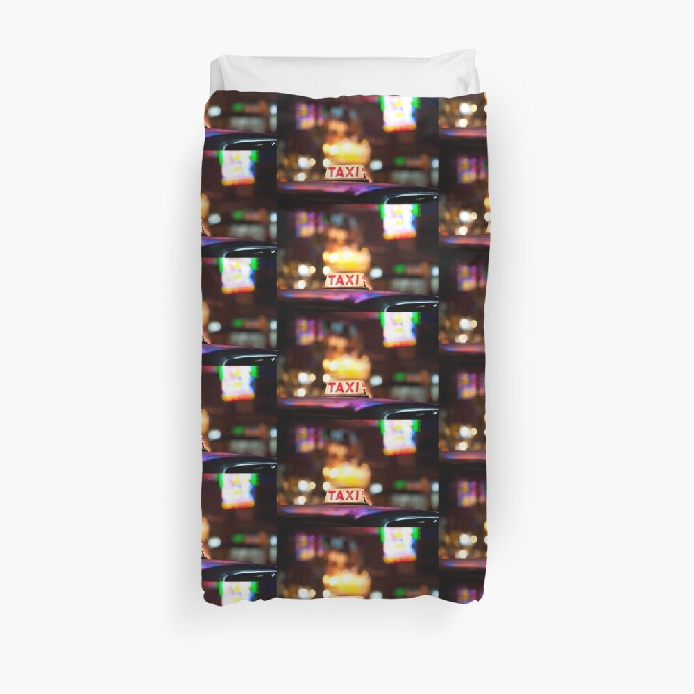 Hong Kong Taxi Duvet Cover