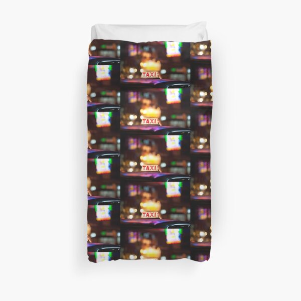 Hong Kong Taxi Duvet Cover