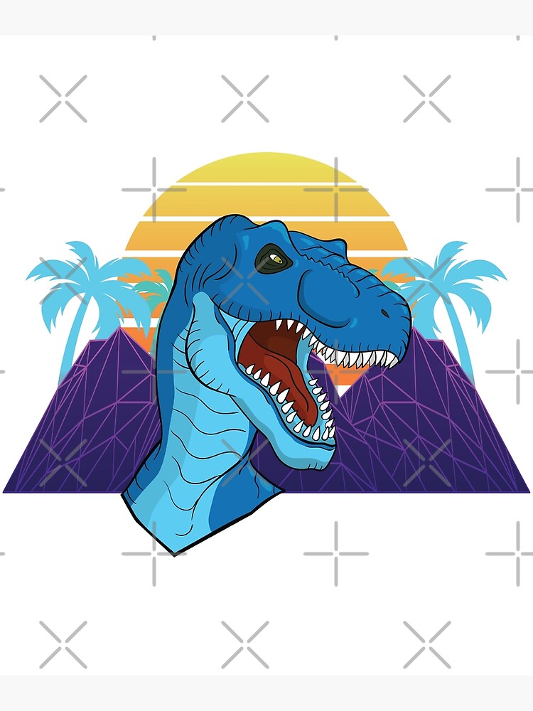 Vaporwave Tyrannosaurus Aesthetic Synthwave Dinosaur Shirt
