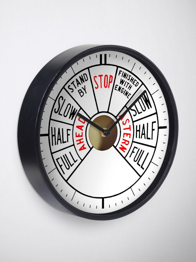"Ships telegraph Clock" Clock by Jackdustys Redbubble