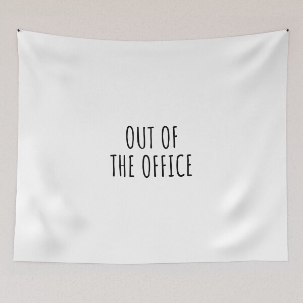 Item preview, Out of the Office, Day Off slogan designed and sold by Minimalist Quotes and Sayings.