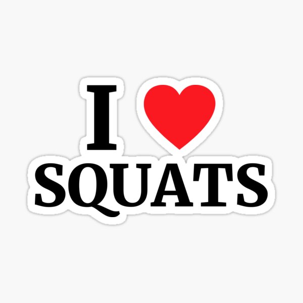 I Love Squats” Comic Strip Workout Yoga Leggings Black White