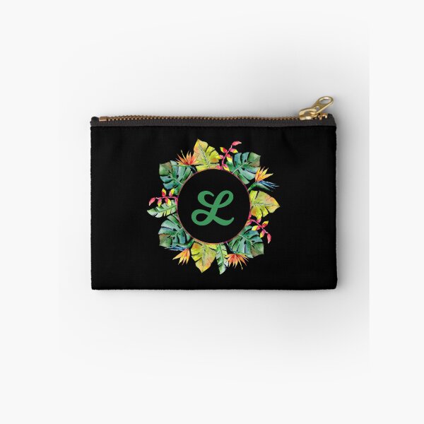 Item preview, Tropical Leaves Monogram L designed and sold by MysticMagpie.